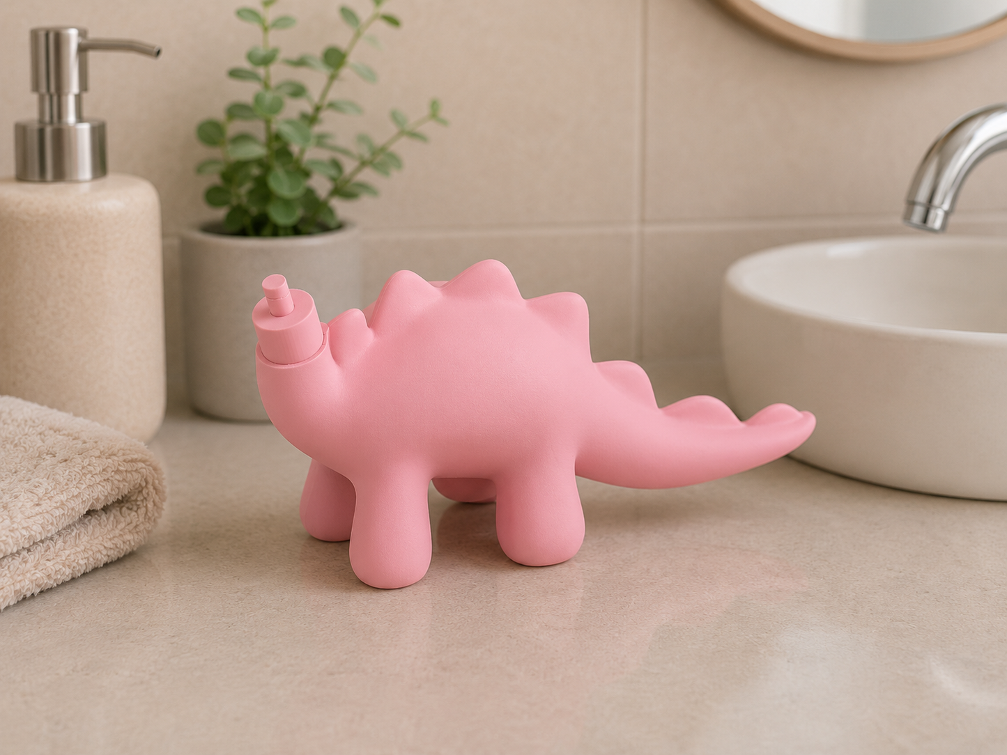 Oral-B and Philips Toothbrush Head Holder Dinosaur